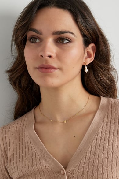 classic necklace with hearts h5 Picture4